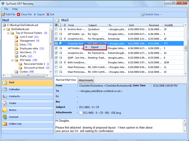 Advanced Convert OST to PST Utility 4.5